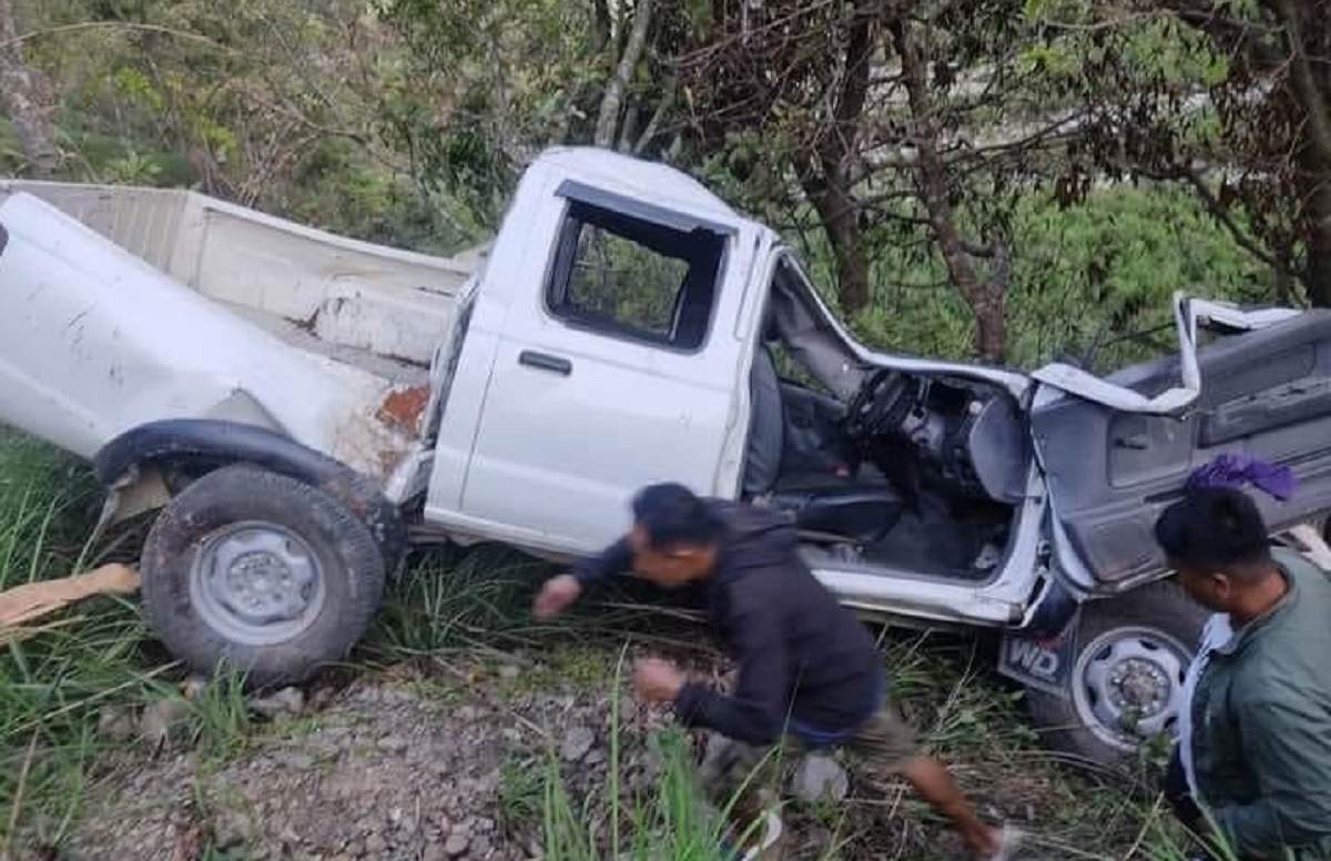 स्याङ्जामा गाडी दुर्घटना हुँदा चालकको मृत्यु ३ जना घाइते