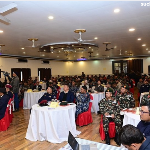 गोष्ठीको उद्घाटन विराटनगरमा कोशी प्रदेशस्तरीय सुरक्षा