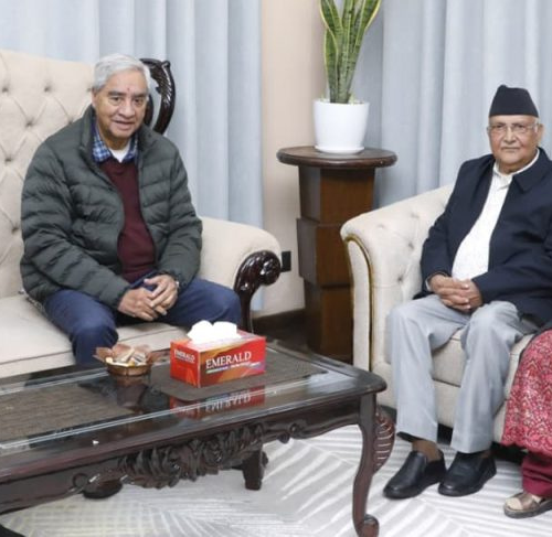 ओली-देउवा भेटवार्ता महाराजगञ्जमा