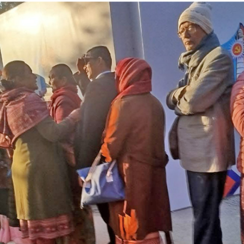 नेतृत्व चयन गर्न मतदानको तयारी पूरा, प्रतिनिधि लाइनमा : एमाले महाधिवेशन