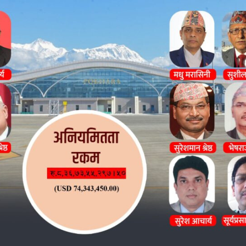 निर्माण अनियमितामा बहुदलीय संलग्नता पोखरा विमानस्थल