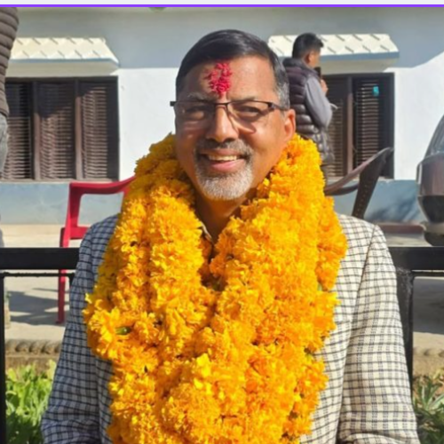 जनार्दन शर्माको उम्मेदवारी दर्ता रुकुम पश्चिममा