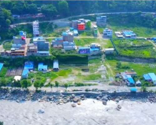 नदी नियन्त्रणको काम हुँदै धमाधम लामाखेतमा