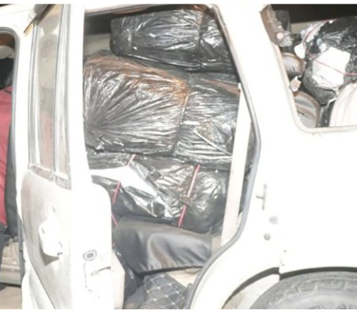 दुर्घटना भएको गाडीबाट ४२० किलो गाँजा बरामद –  विराटनगरमा