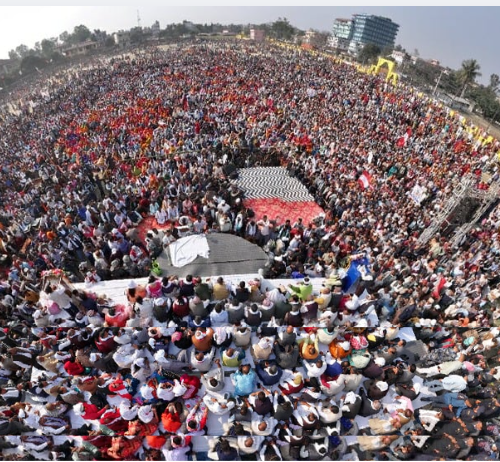 हेर्नुस् ड्रोन भ्यू – जनकपुरमा कांग्रेसको सभा यस्तो देखियो