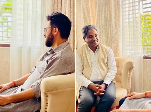 नेताहरूसँग संवाद्‍मा रवि लामिछाने मधेश केन्द्रित