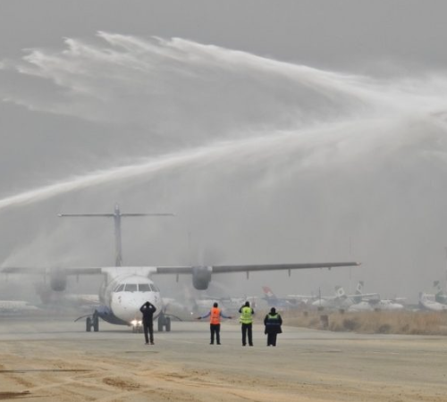बुद्धको `९एन-एजेओ´ अब नउड्ने, विश्वमै पहिलो पटक एटीआर-७२ जहाजको बिदाइ