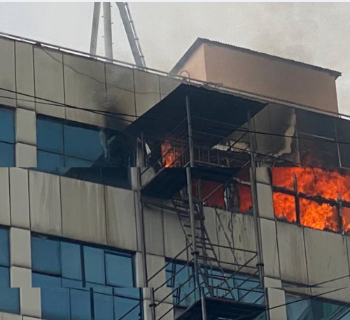 थकाली रेष्टुरेन्टमा आगलागी घण्टाघर नजिकको