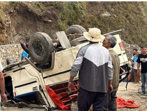 १२ जना घाइते, लमजुङमा जिप दुर्घटना हुँदा दुईको मृत्यु