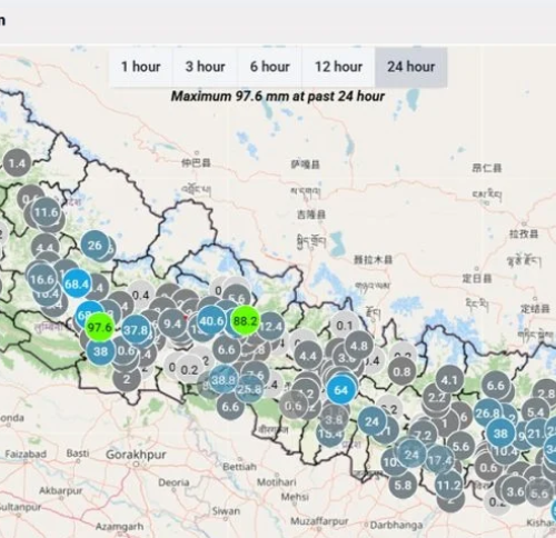 आज पनि वर्षाको सम्भावना, २४ घण्टामा सबैभन्दा धेरै वर्षा प्युठानको फोप्लीमा