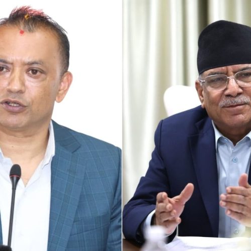 गगन थापा–प्रचण्ड भेट: चुनावपछि पहिलो छलफल, सहकार्यका संकेत ?