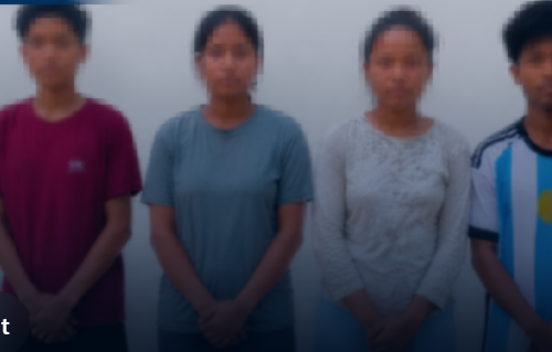 कालो मोसो दल्ने चार जना पक्राउ, युवतीलाई बिजुलीको पोलमा बाँधेर