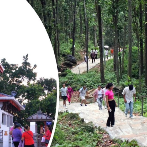 पूजाआजासँगै शारीरिक व्यायाम गर्ने भक्तजनको घुइँचो – मौलाकालिका मन्दिर