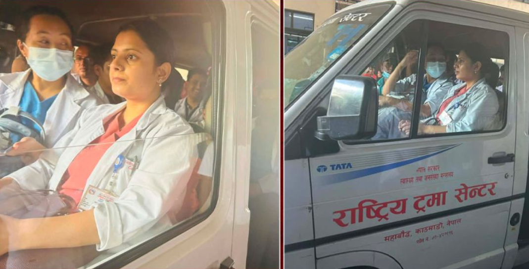बाढी प्रभावित क्षेत्रतर्फ हिँड्यो, ट्रमा सेन्टरका डाक्टरको टोली