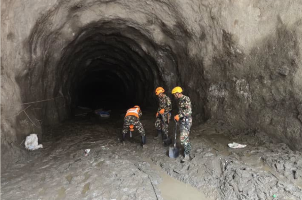 सेनाले बल्ल थाल्यो रसुवागढी जलविद्युतमा उद्धार-बाढीको १० दिनपछि